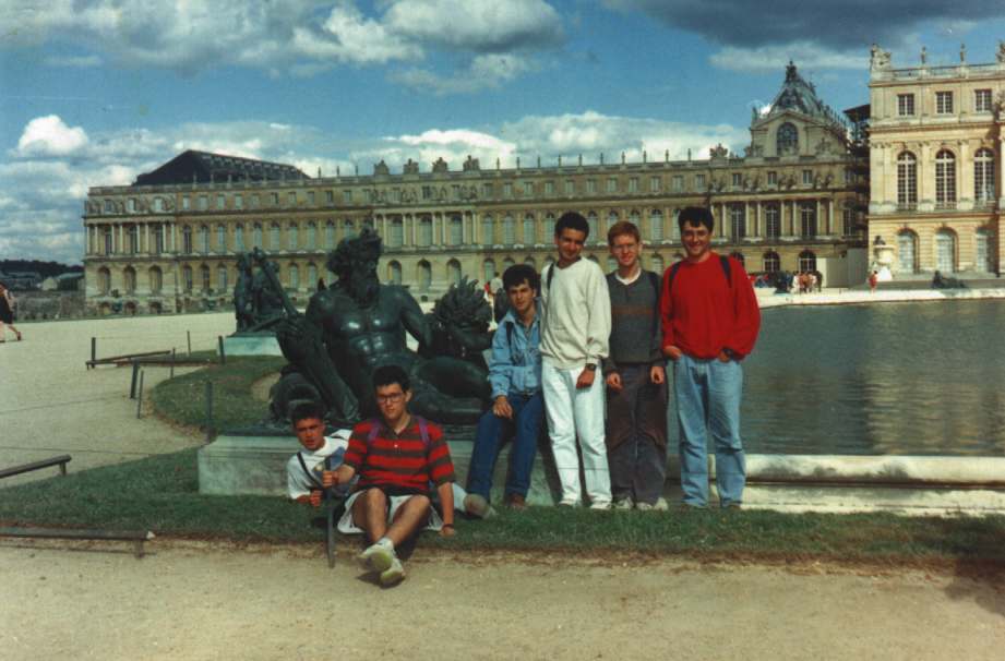 En Versalles, con Raul, Jose Angel , Edu y Roberto