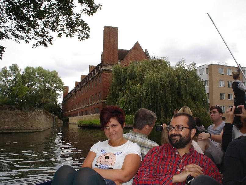 En Cambridge con Lita, Alber y Diego