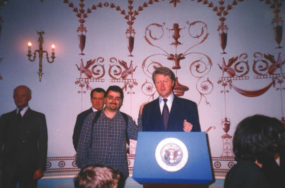 Con Bill Clinton en Londres...