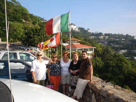 De visita con la familia en Acapulco