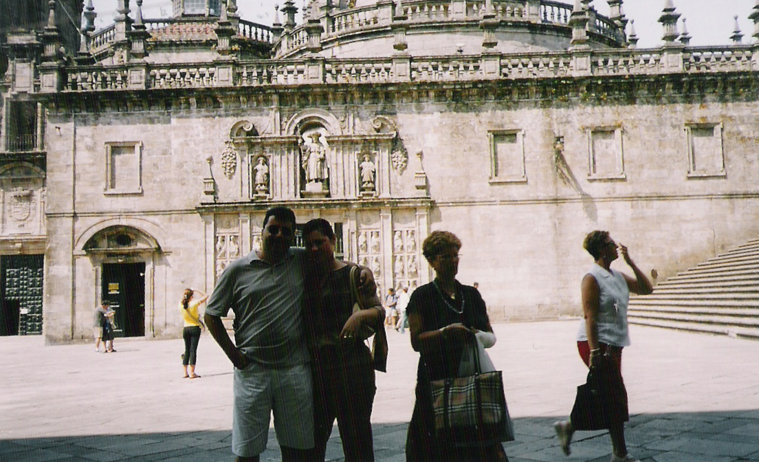 En santiago de Compostela con Lita