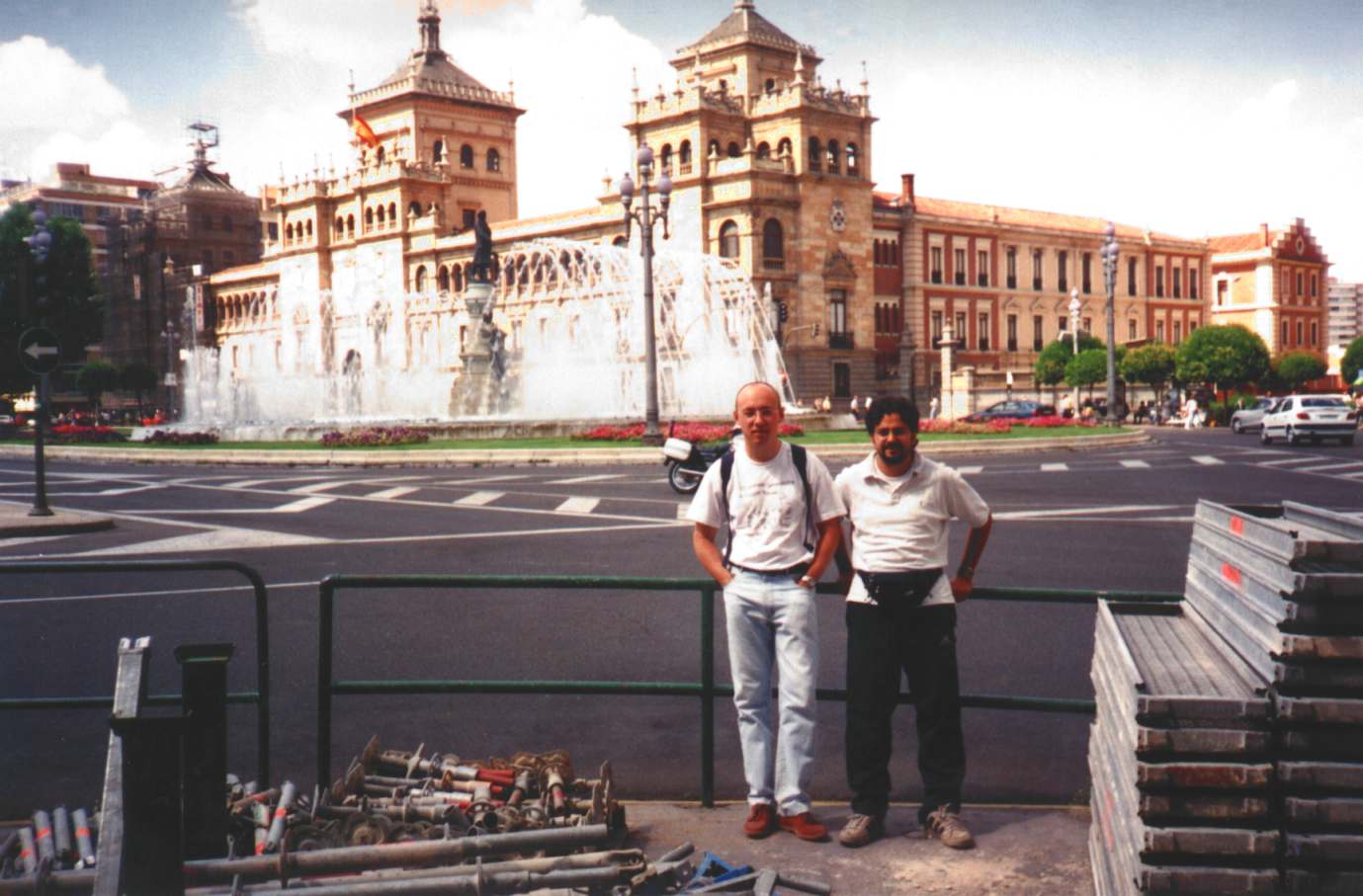 En Valladolid, Diego y mi hermano.